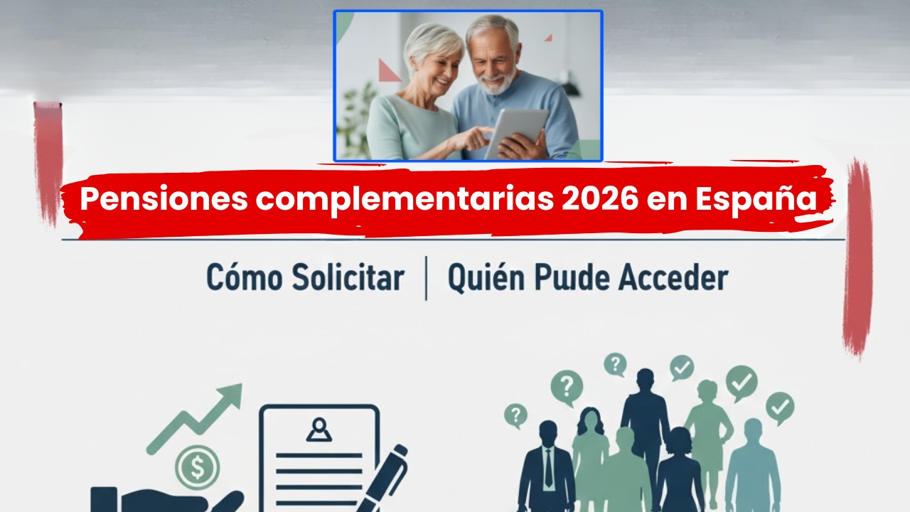 Pensiones complementarias 2026 en España: cómo solicitar y quién puede acceder