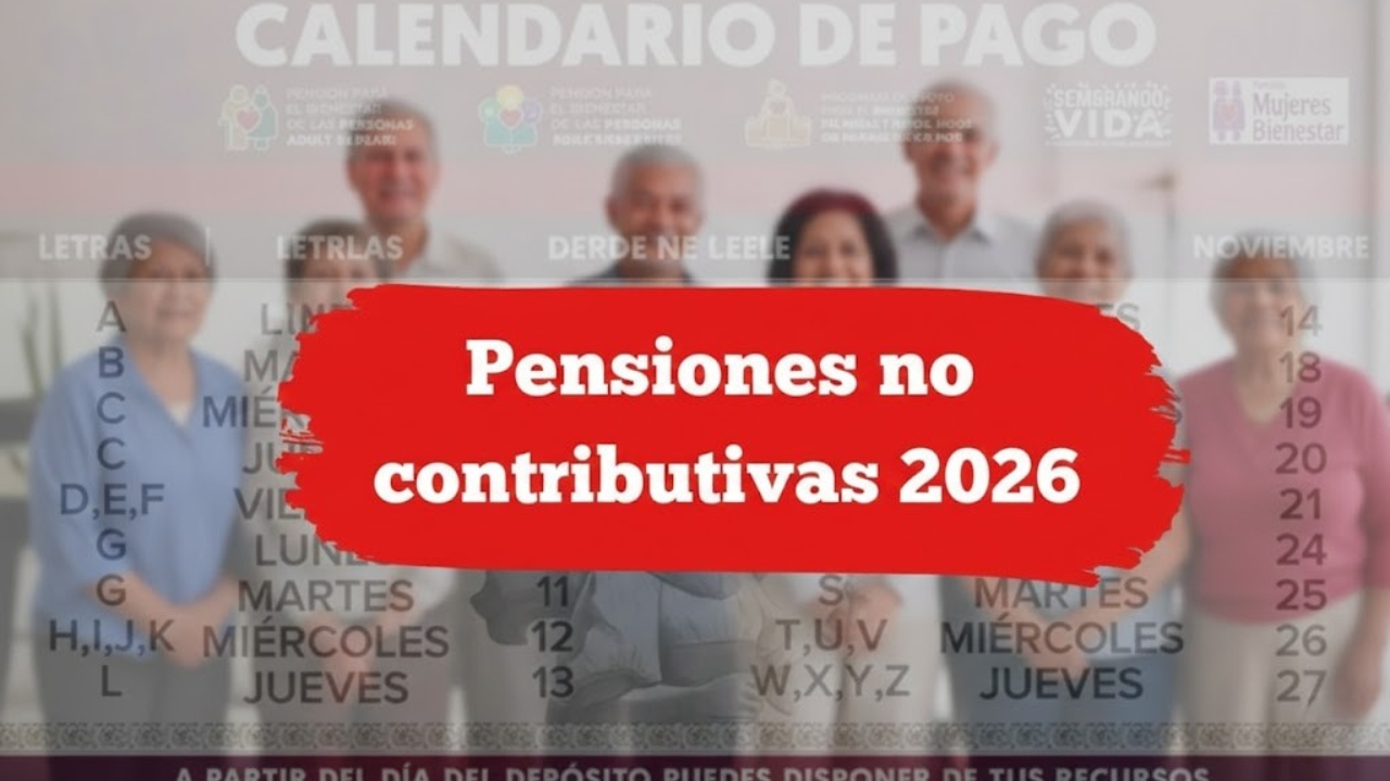 Pensiones no contributivas 2026: calendario de pagos y trámites desde enero
